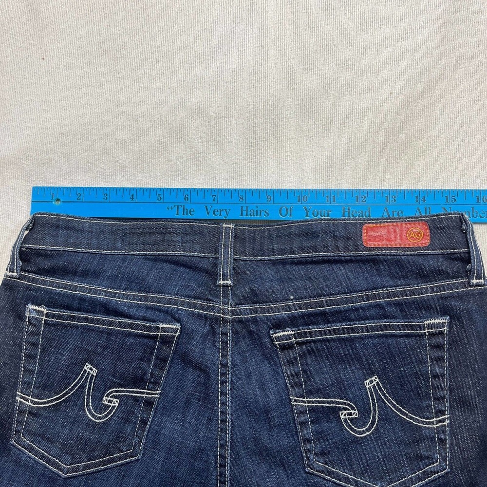 AG ADRIANO GOLDSCHMIED Shorts Womens 29R The Malibu Crop Pant Denim Blue - Picture 9 of 10